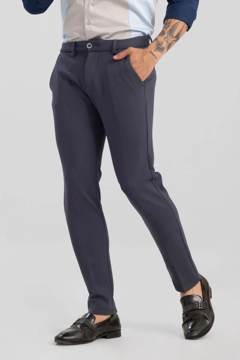 Active Plum Grey Stretch Pants