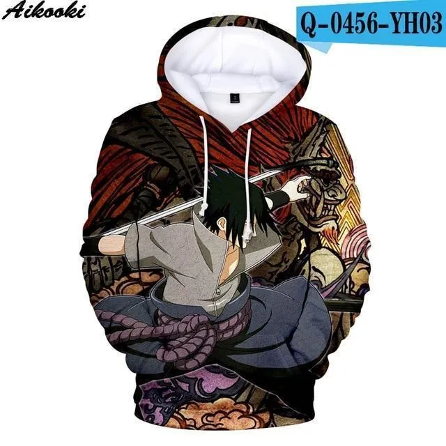 Aikooki Hot Anime Naruto Hoodies Men Women Winter pullovers 3D Hooded