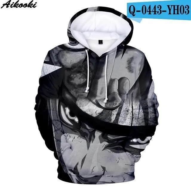 Aikooki Hot Anime Naruto Hoodies Men Women Winter pullovers 3D Hooded