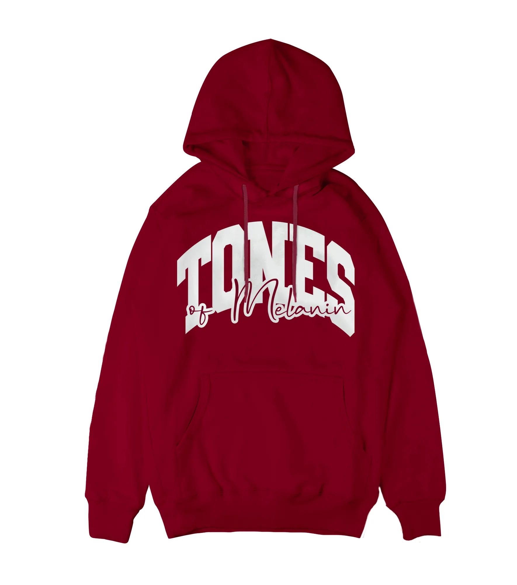 Cardinal Red Tones of Melanin Puff Hoodie