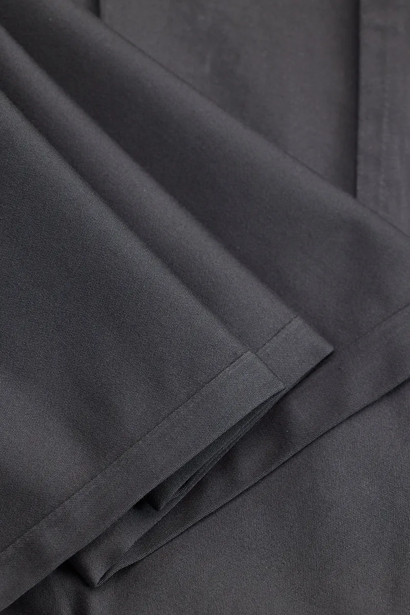 Charcoal Grey Slim Fit Pleated Trousers