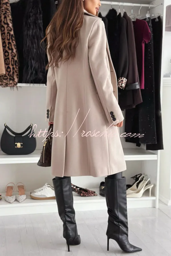 Fashionable Casual Lapel Long Sleeve Single Breasted Loose Coat