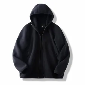 Fashionable Warm Men's Hooded Zip-Up Jacket