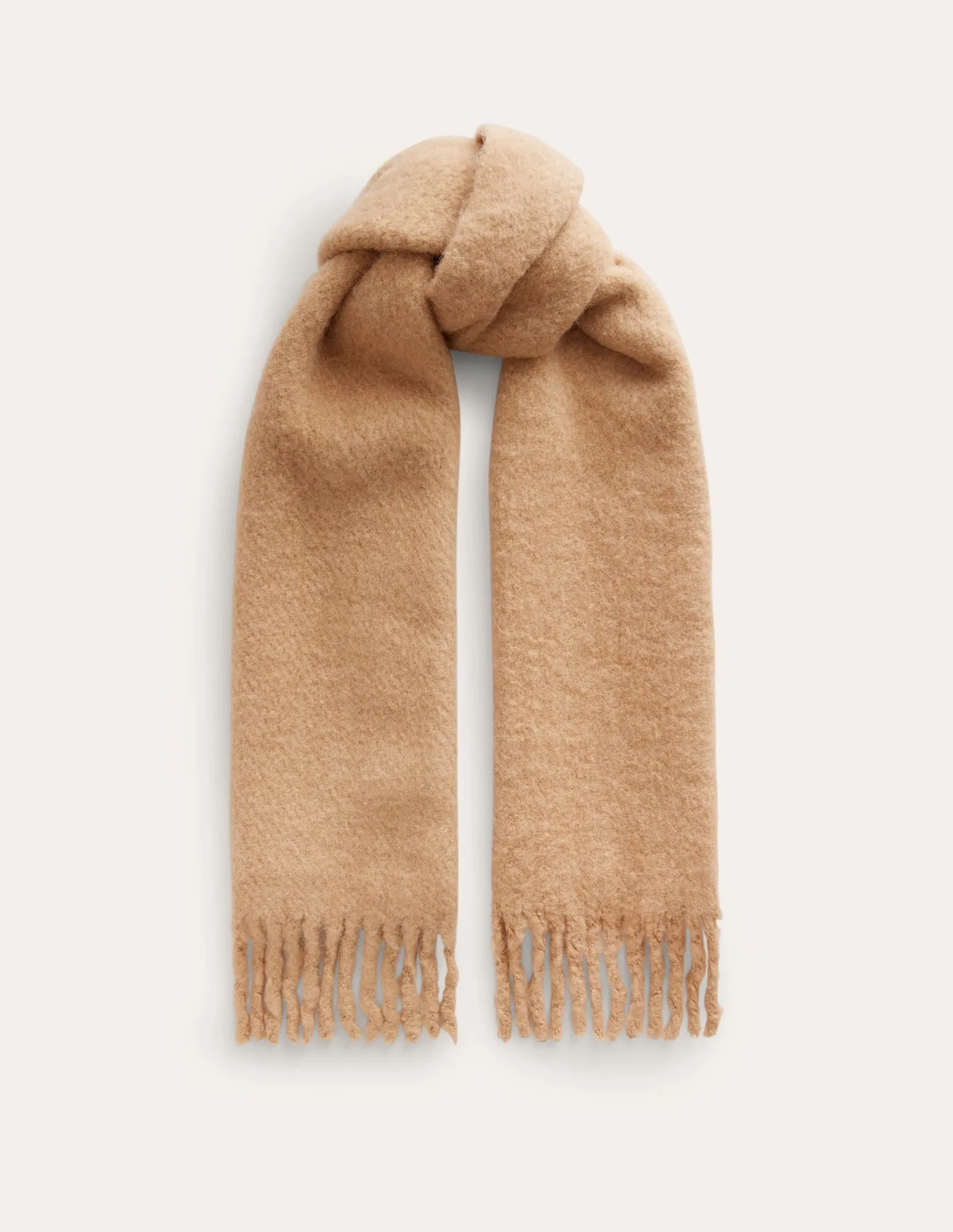 Fluffy Scarf-Camel