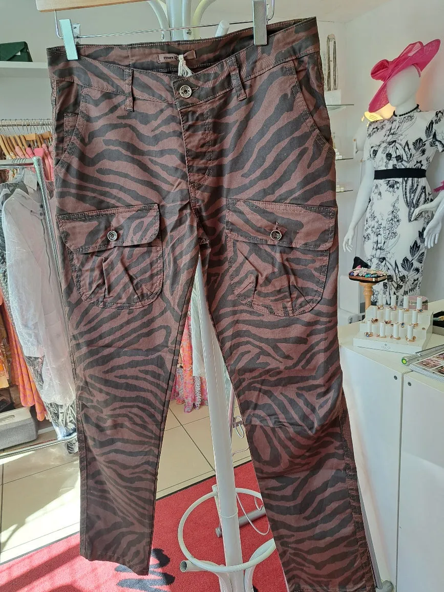 Funky staff cotton stretch trousers