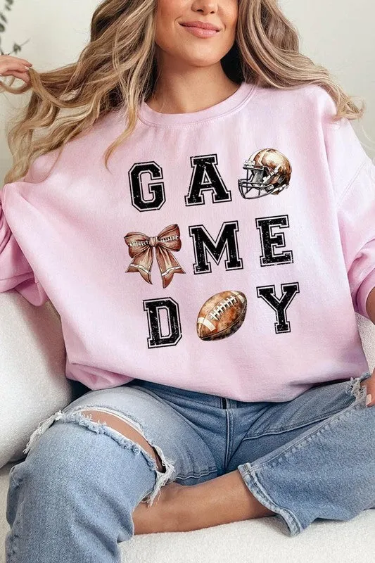 Game day Football Graphic Fleece Sweatshirts