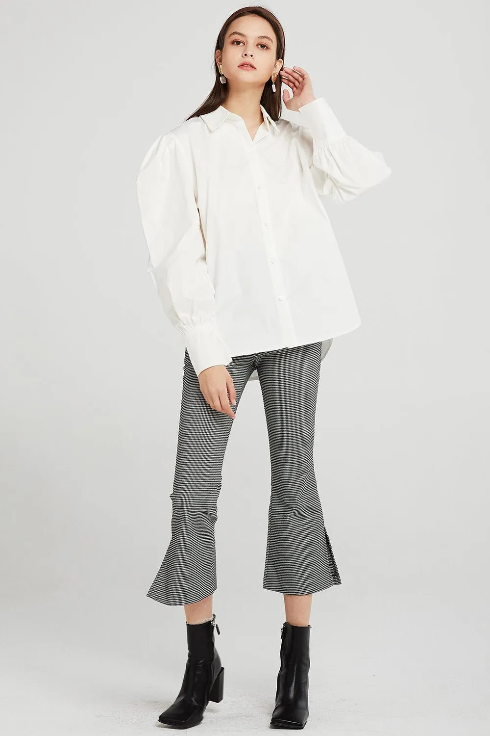 Gemma Structured Puff Sleeve Shirt