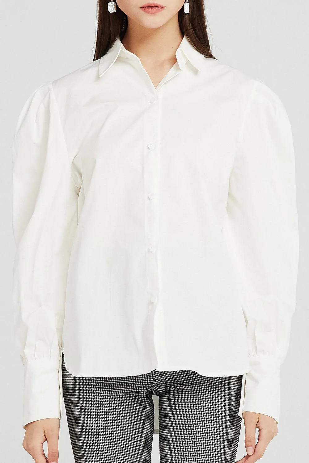 Gemma Structured Puff Sleeve Shirt