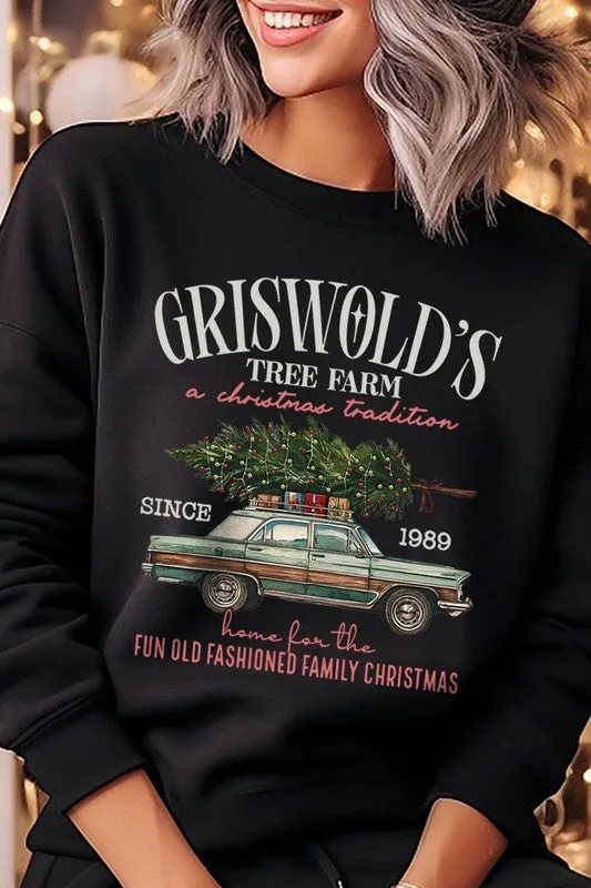 Griswold Christmas Tree Farm Fleece Sweatshirts