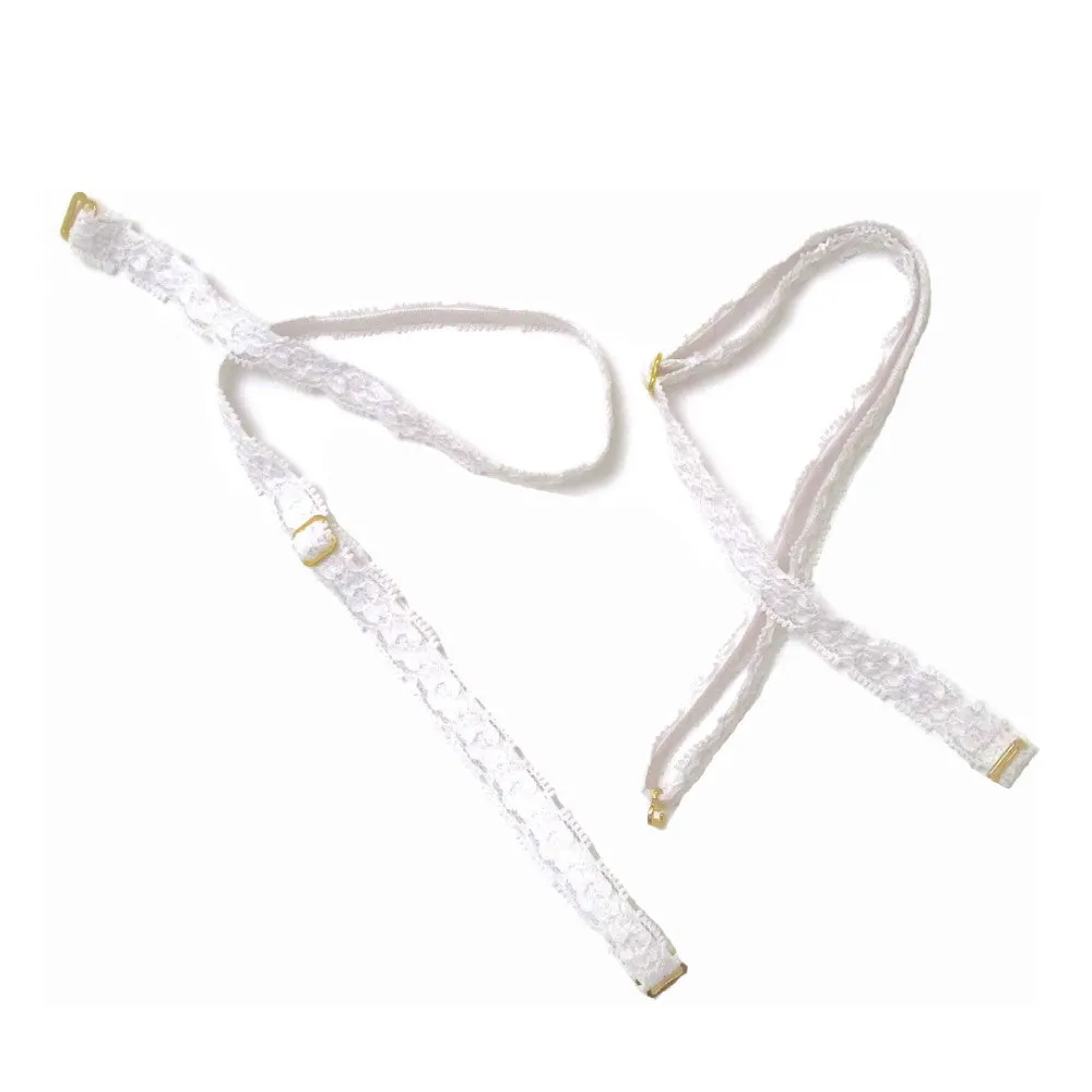 Havana White Lace Straps