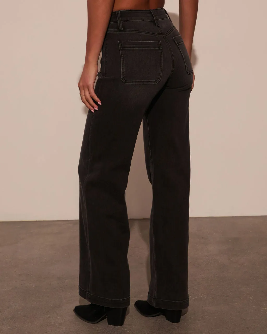 Iverson High Rise Wide Leg Denim