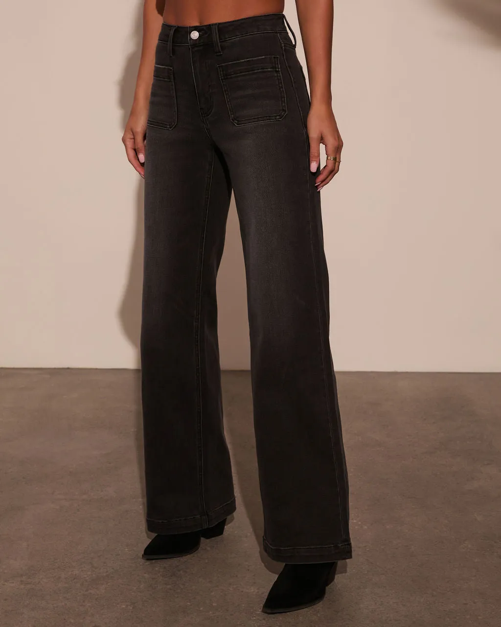 Iverson High Rise Wide Leg Denim