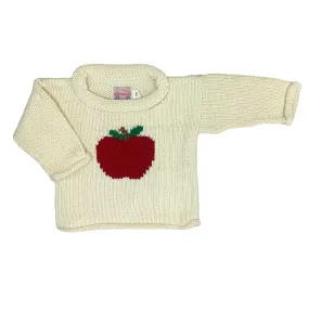 Ivory Apple Roll Neck Sweater