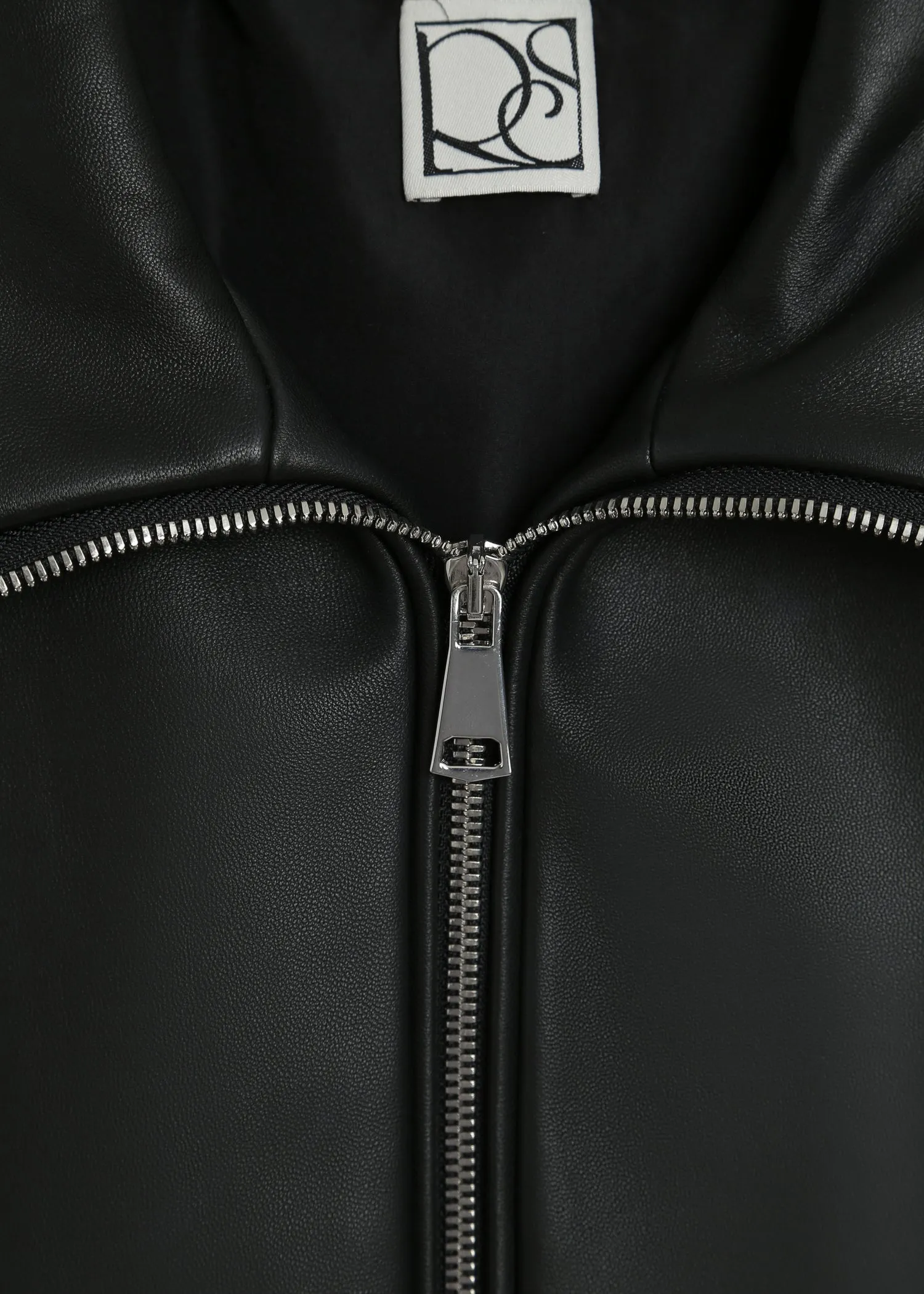 Jacques Zip Front Leather Jacket