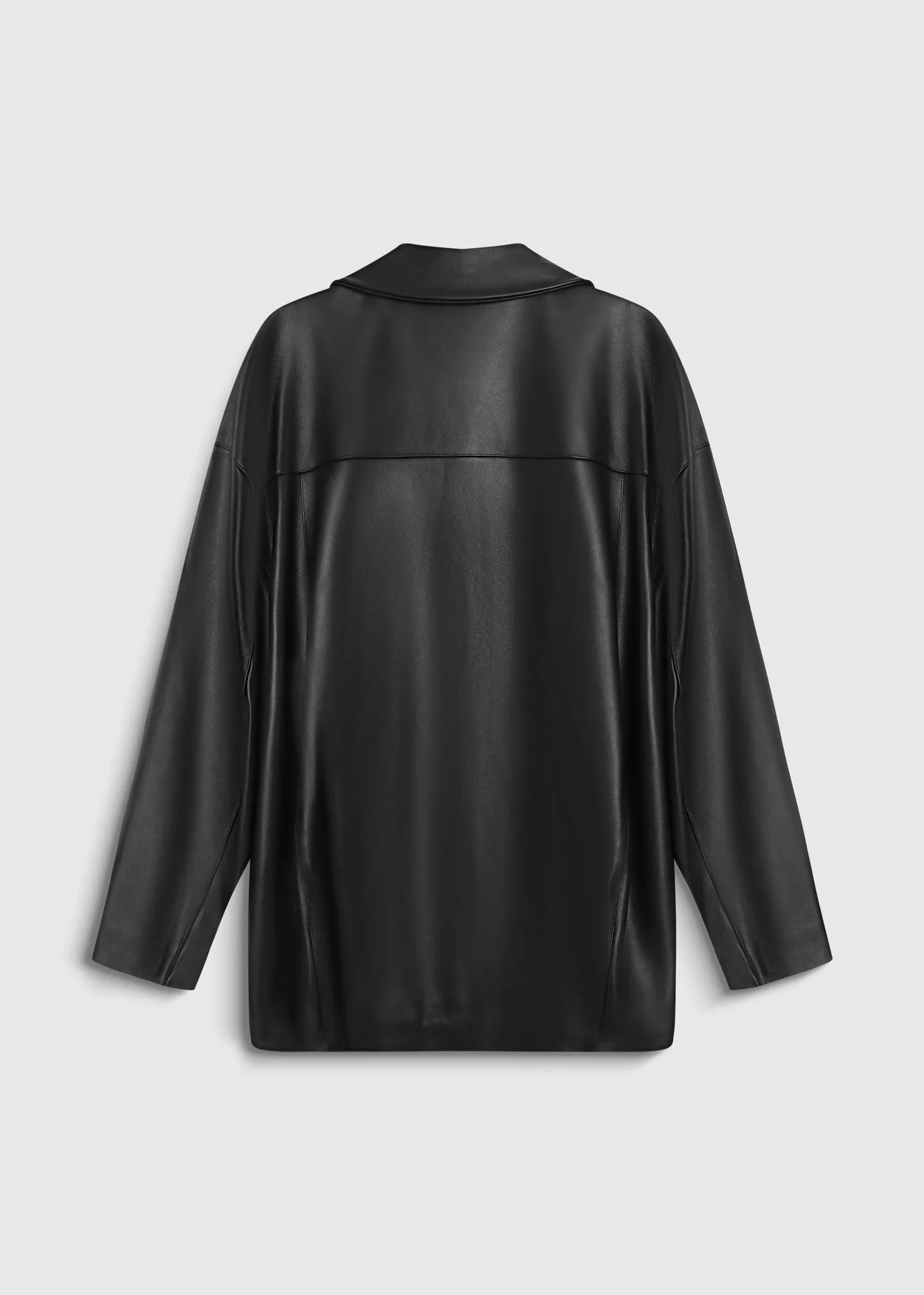 Jacques Zip Front Leather Jacket