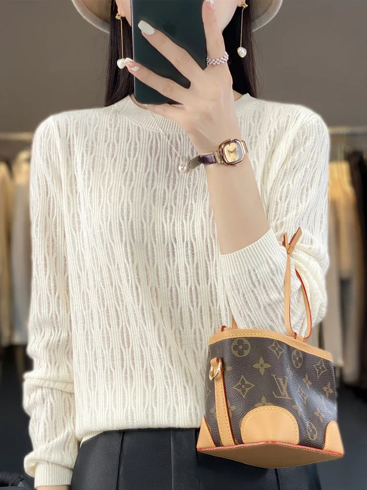 Judy Woman O Neck Knit T-Shirt