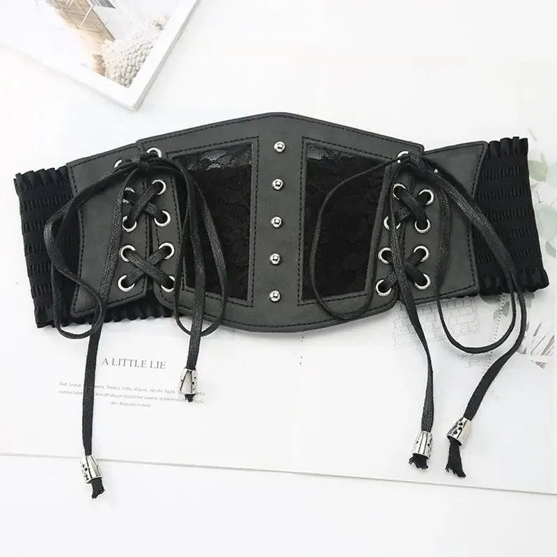 Lace Ladies Waistband Wide Elastic Corset Decoration