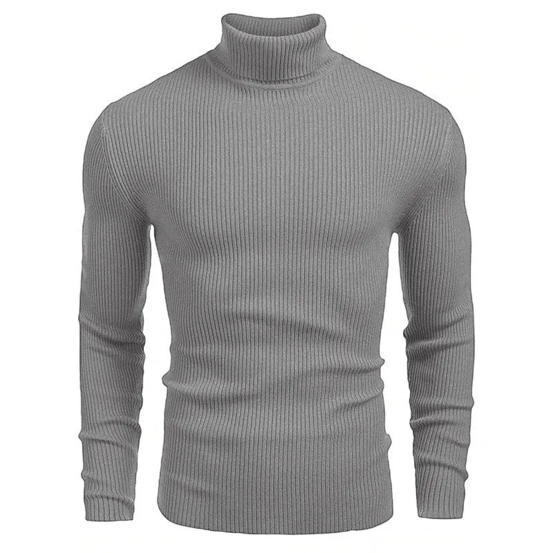 Men's Slim-Fit Turtleneck Long-Sleeved Sweater