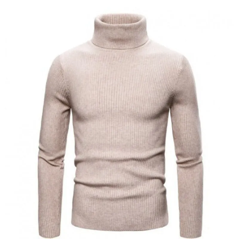 Men's Slim-Fit Turtleneck Long-Sleeved Sweater