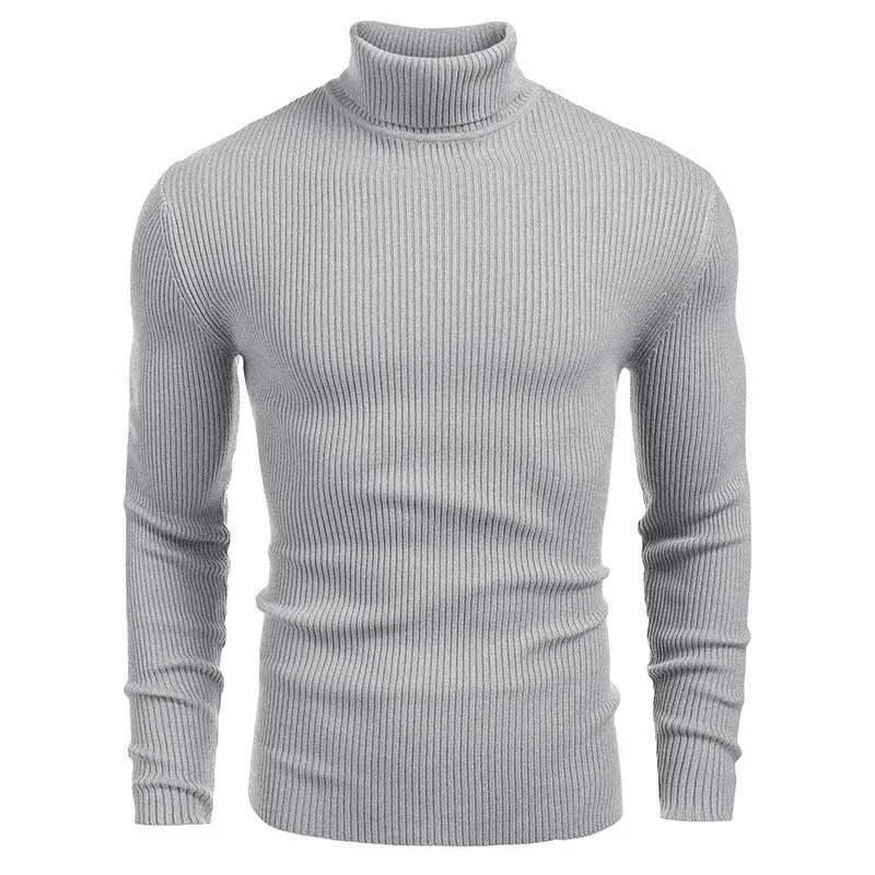 Men's Slim-Fit Turtleneck Long-Sleeved Sweater