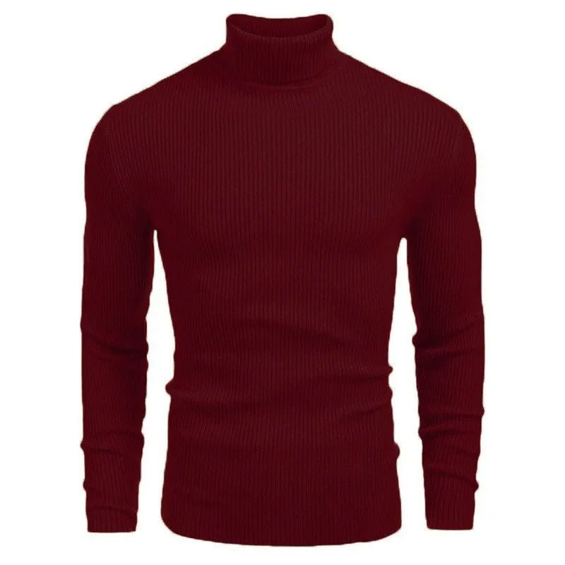 Men's Slim-Fit Turtleneck Long-Sleeved Sweater