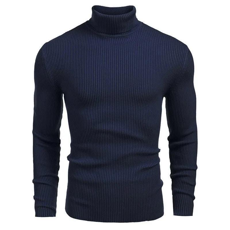 Men's Slim-Fit Turtleneck Long-Sleeved Sweater