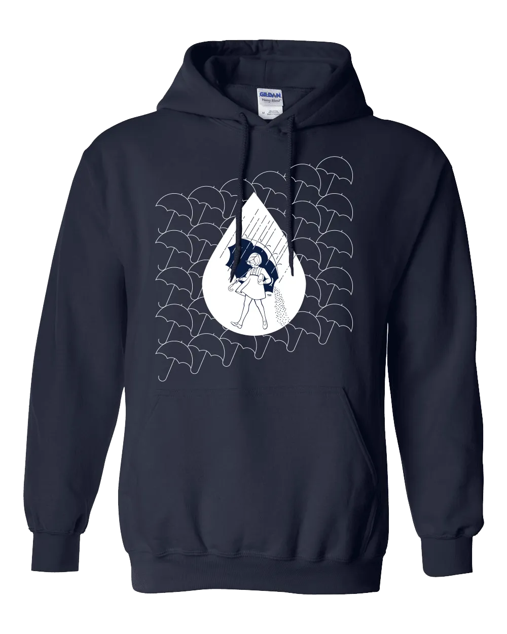 Morton Salt Raindrop (Navy) / Hoodie