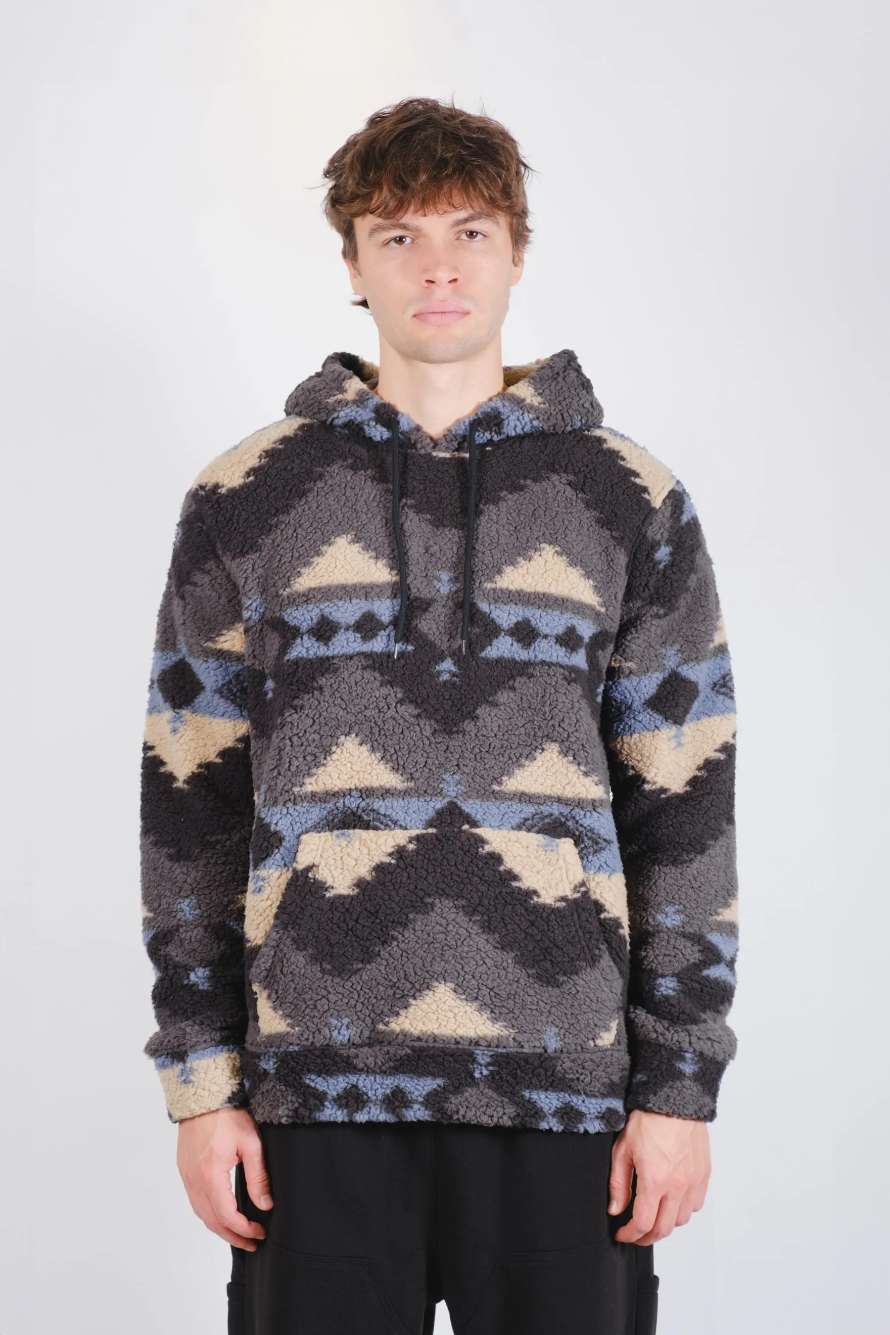 Native Stamp Sherpa Hoodie