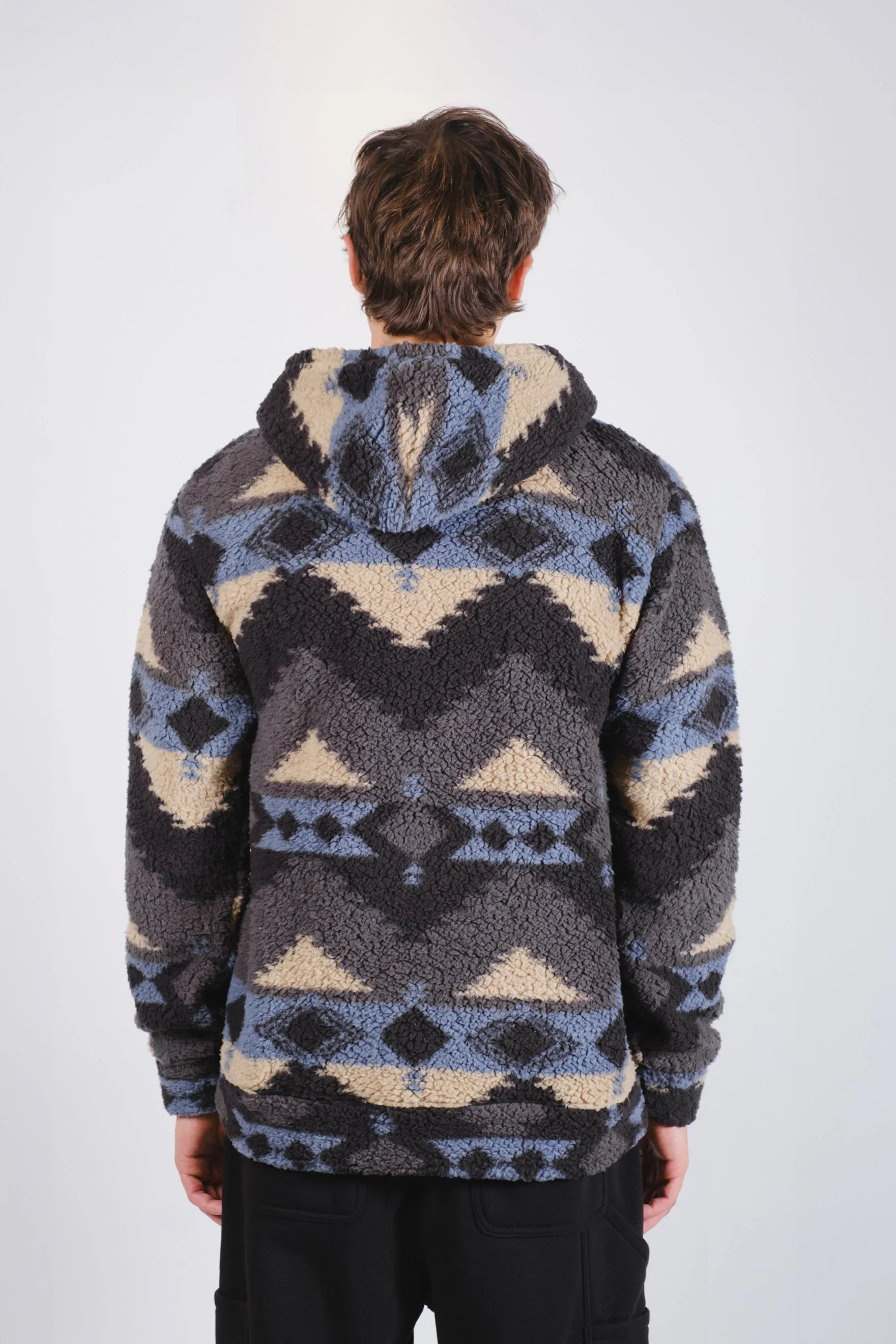 Native Stamp Sherpa Hoodie