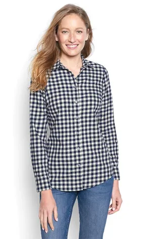 Orvis Women's Tech Check Flannel Shirt/Night Sky