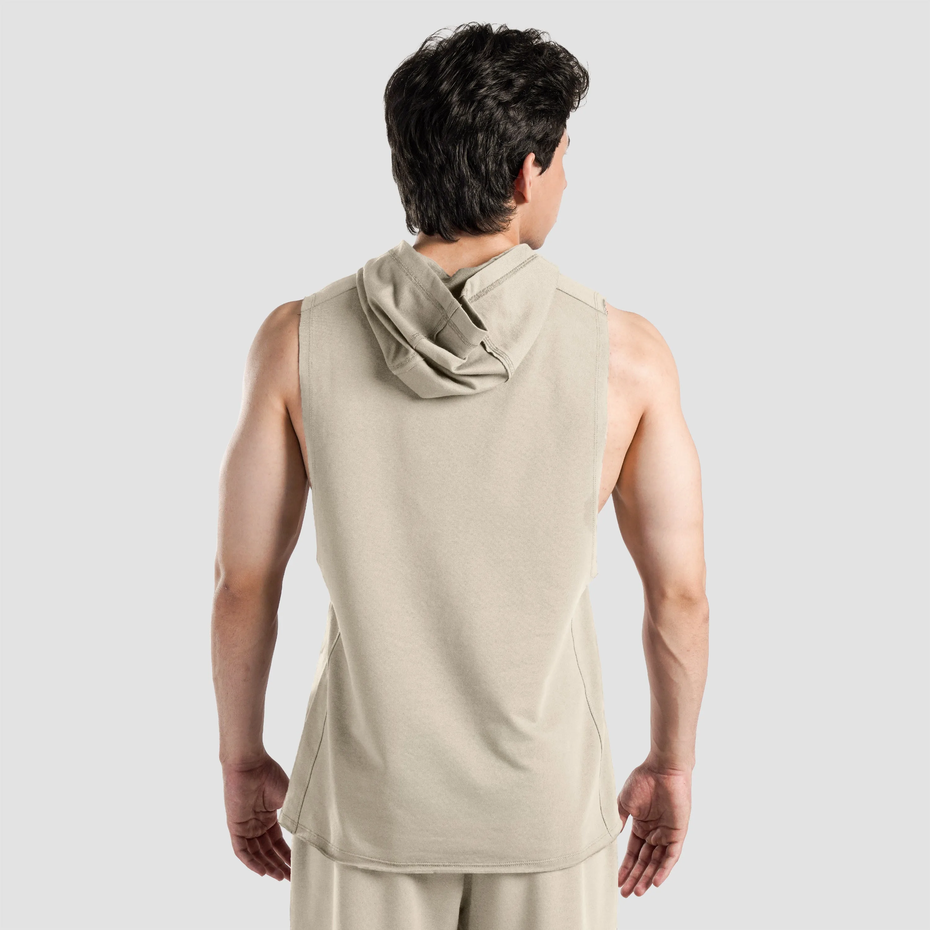 Perform Hooded Tank (Beige)