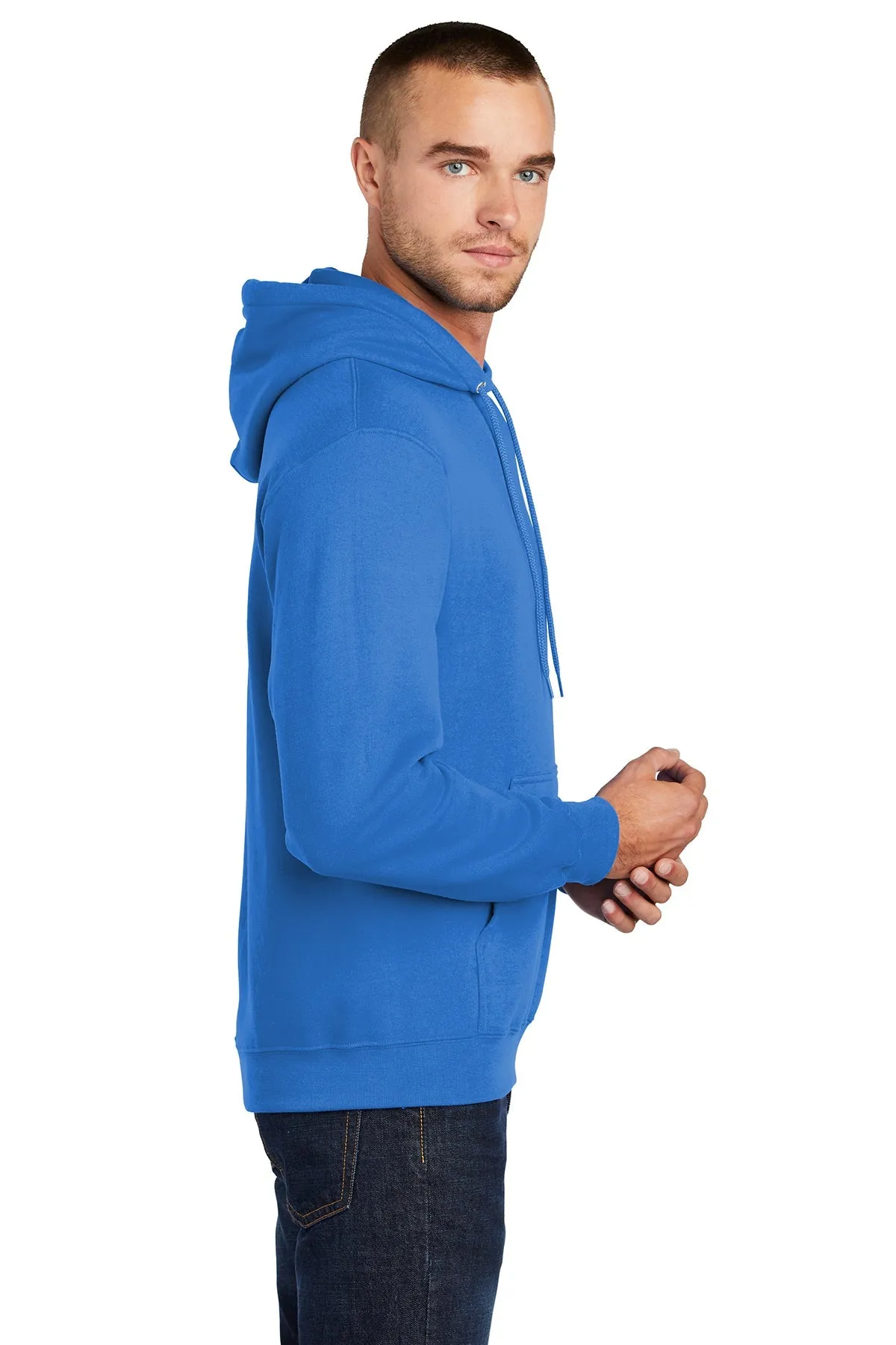 Port & Company Core Fleece Branded Hoodies, Royal