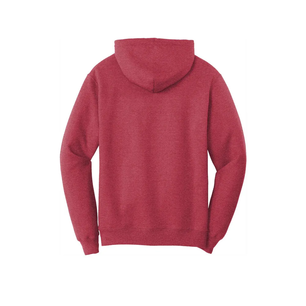 Port & Company® Core Fleece Pullover Hooded Sweatshirt - Heather Red