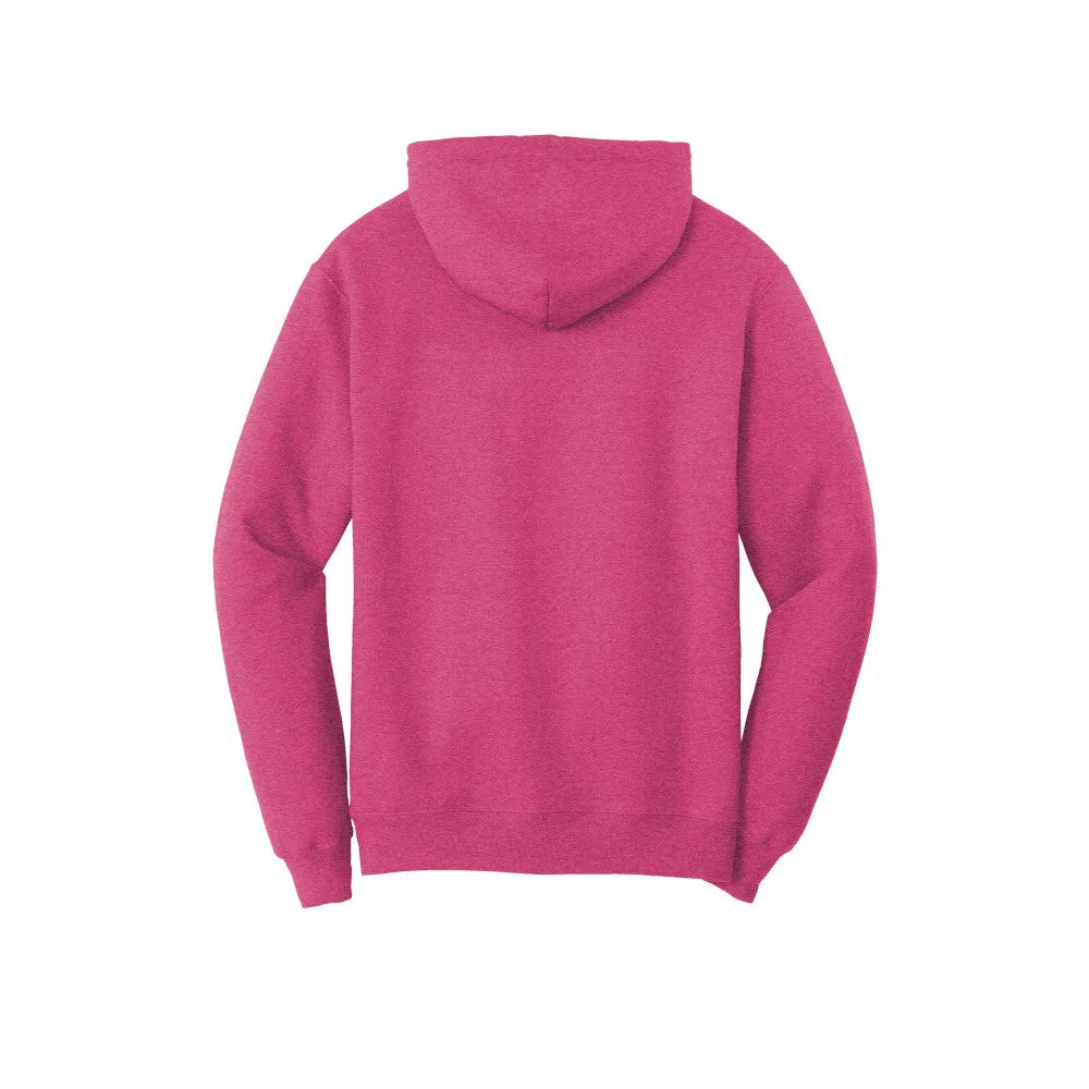 Port & Company® Core Fleece Pullover Hooded Sweatshirt - Heather Sangria