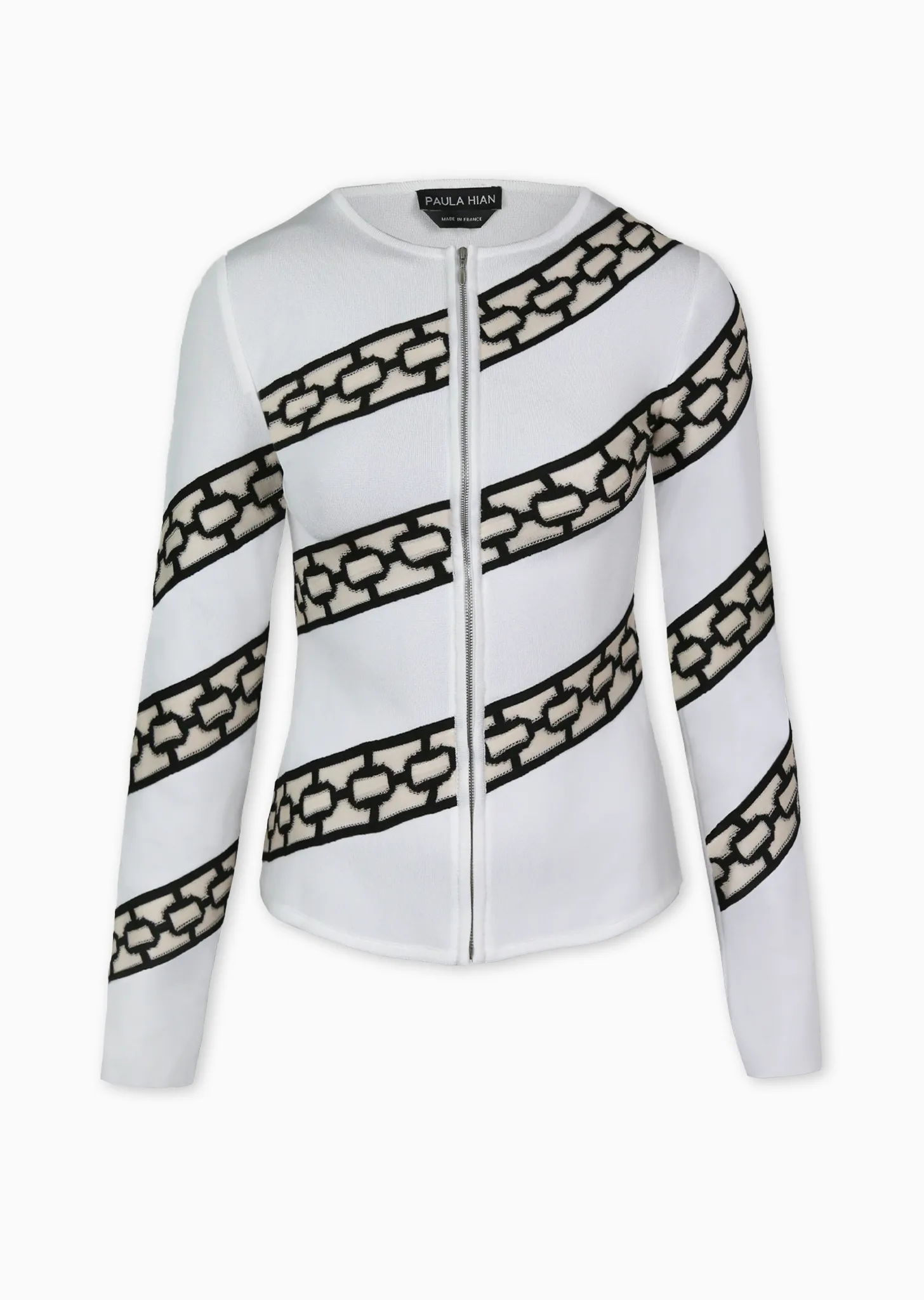 *PRE-ORDER* Kelsey - Striped Chain Link Jacket