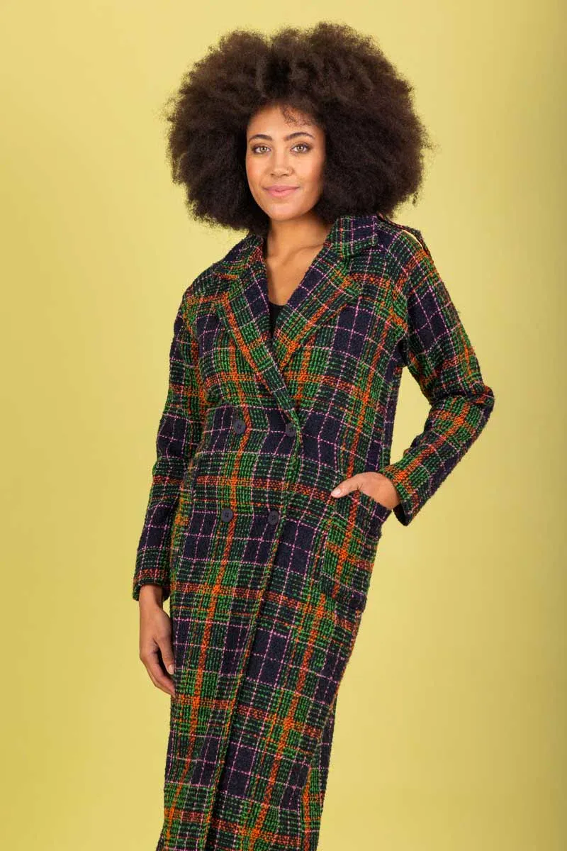 Simone Coat - Check