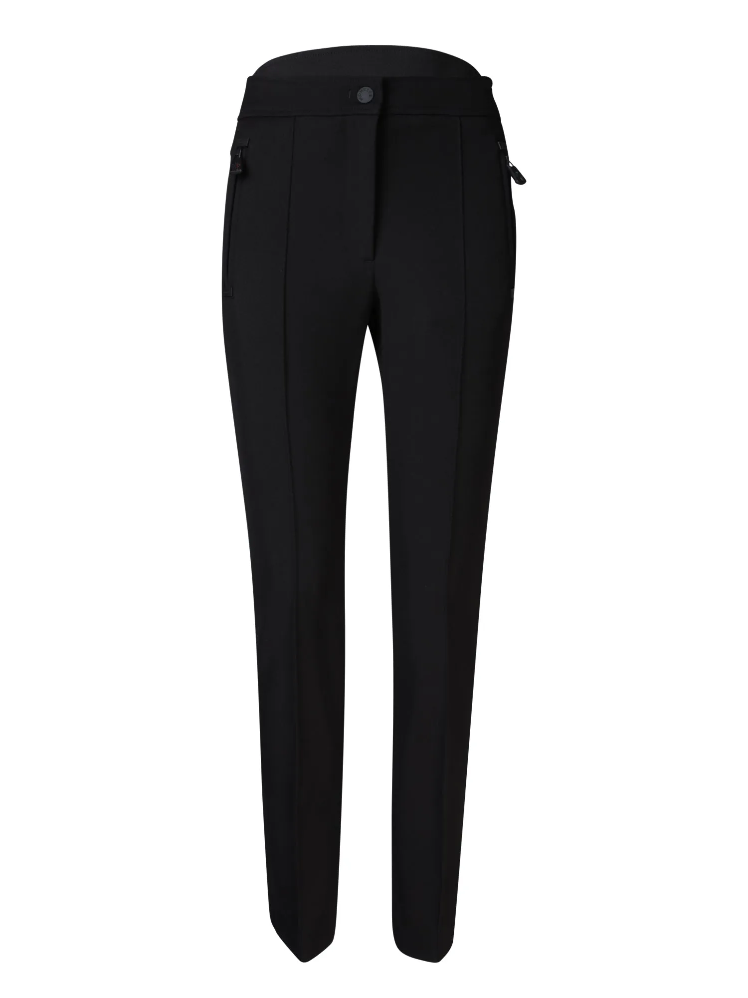 Slim black trousers