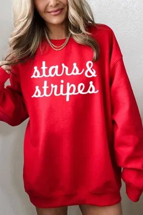 Stars & Stripes Graphic Fleece Sweatshirts