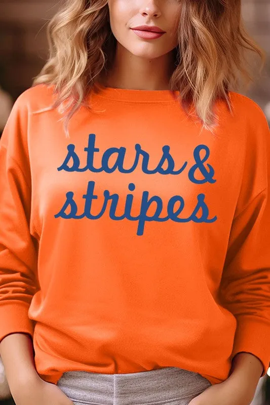 Stars & Stripes Graphic Fleece Sweatshirts