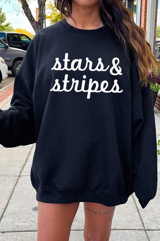 Stars & Stripes Graphic Fleece Sweatshirts