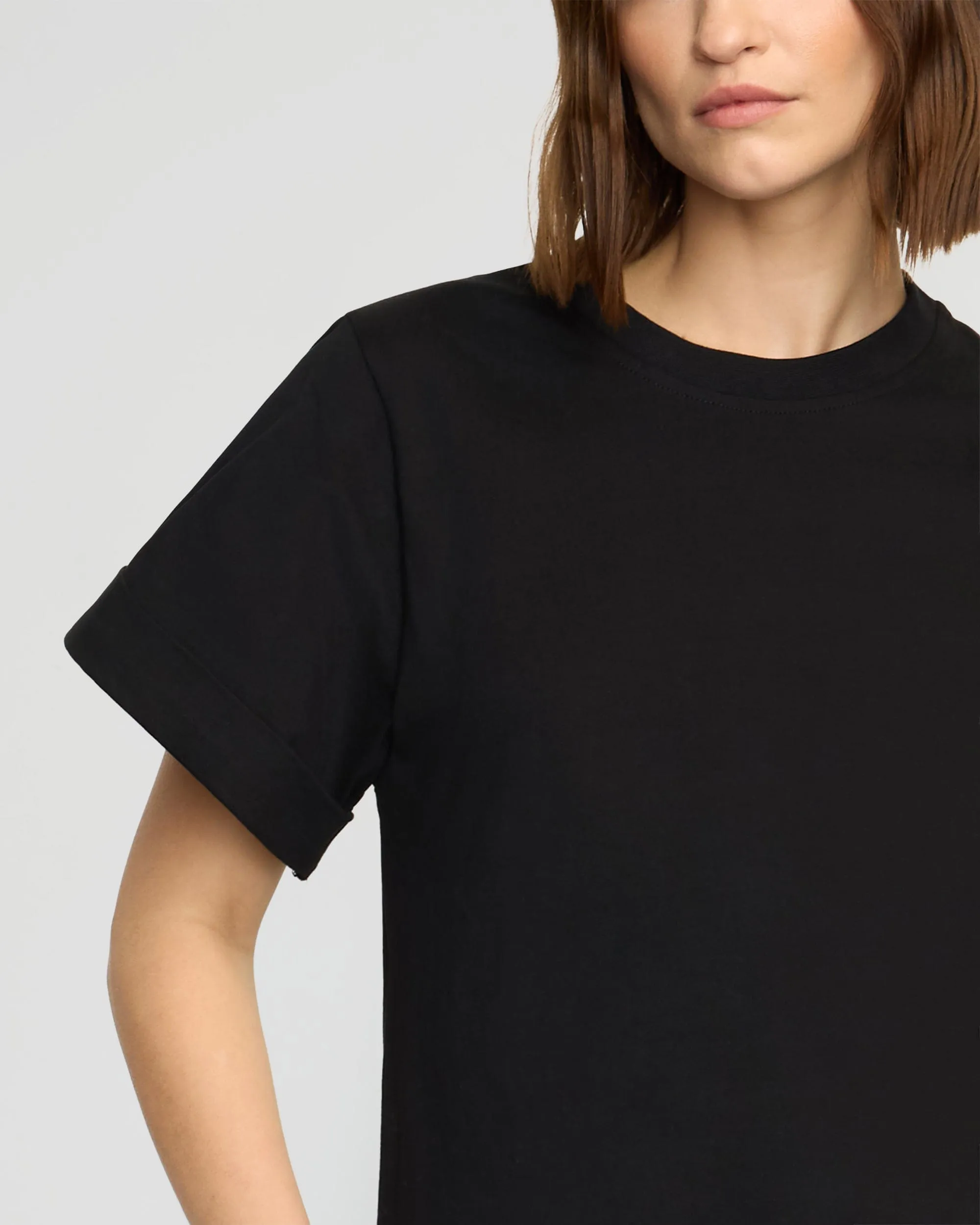 Terri Organic Cotton Structured-Cuff Tee