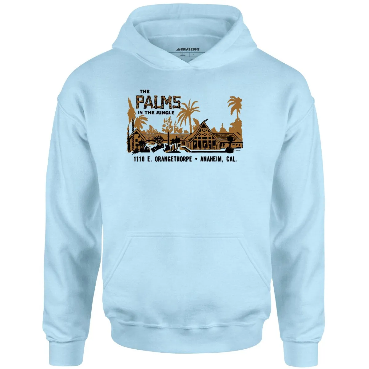 The Palms in the Jungle - Anaheim, CA - Vintage Restaurant - Unisex Hoodie