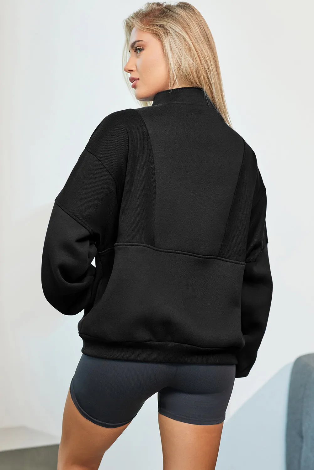 Women's Cozy Half-Zip Pullover Sweatshirt