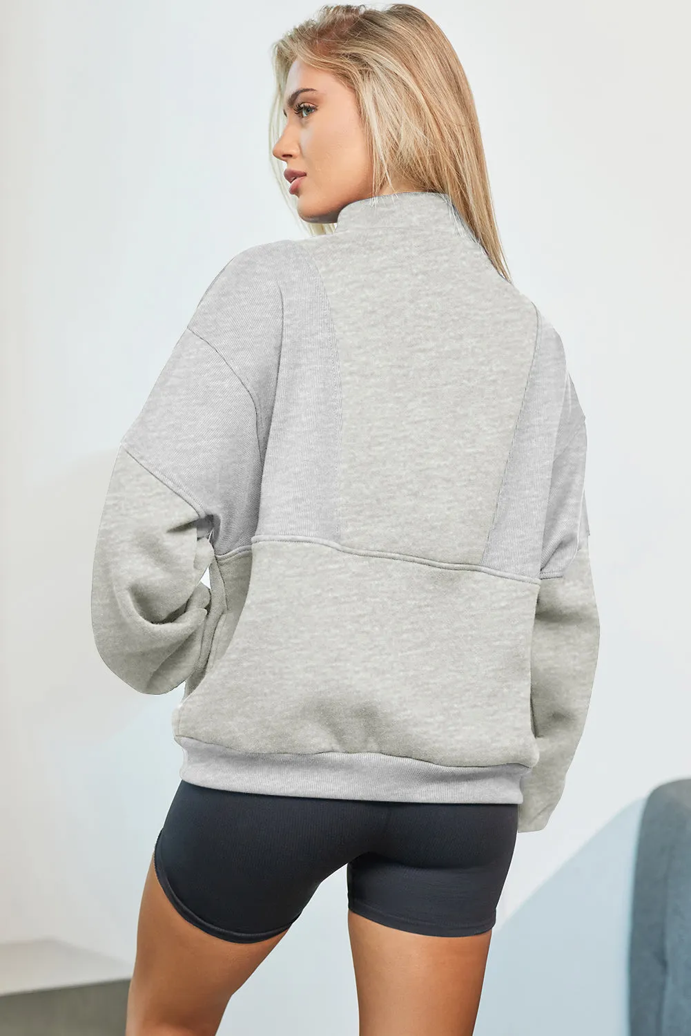 Women's Cozy Half-Zip Pullover Sweatshirt