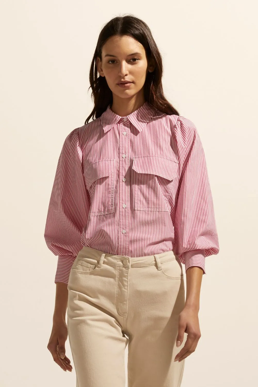 Zoe Kratzmann Underpin Top - Magenta Stripe