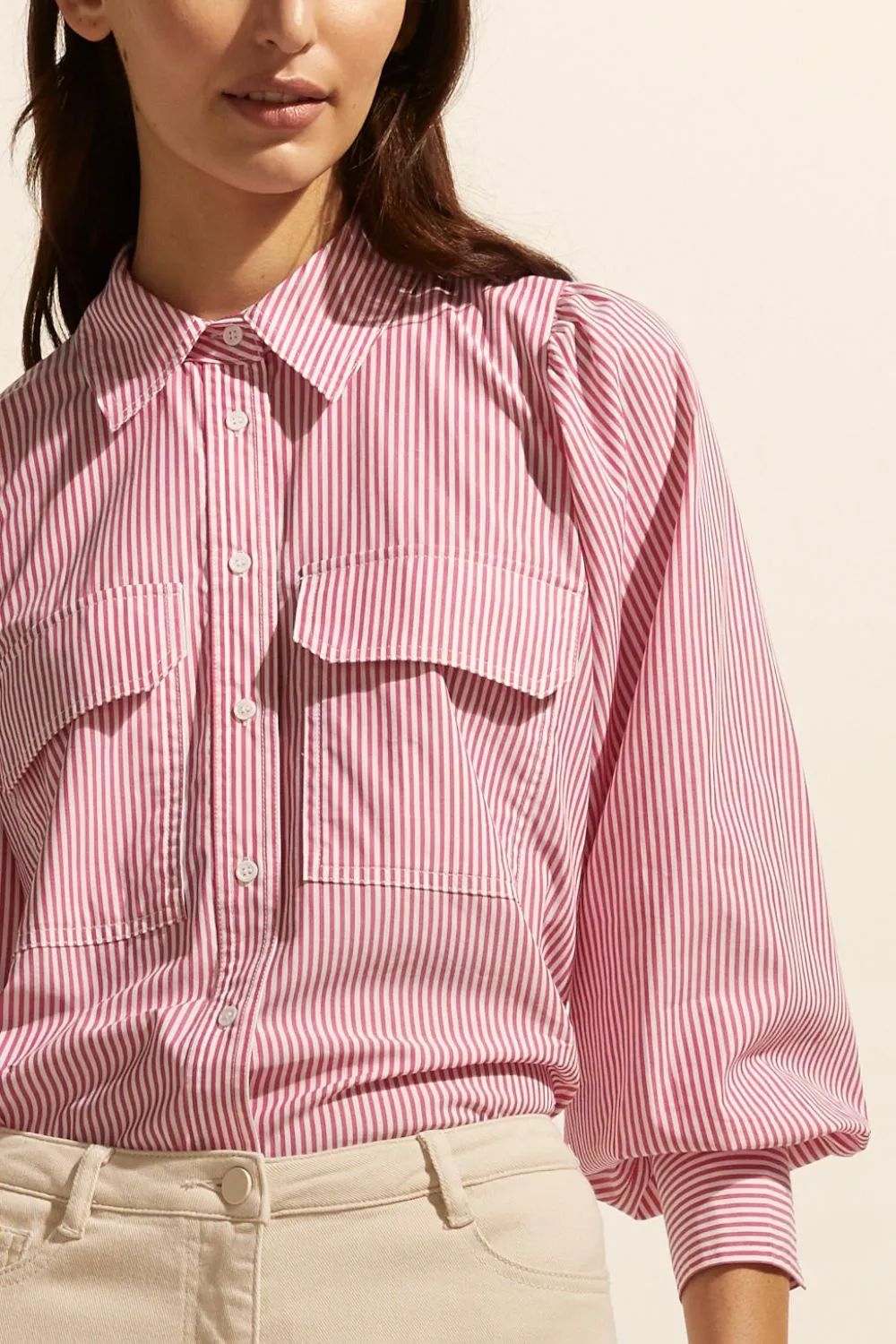 Zoe Kratzmann Underpin Top - Magenta Stripe