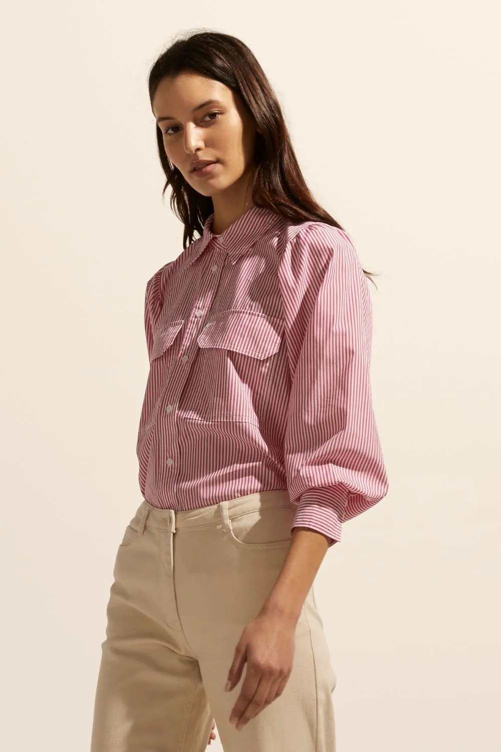 Zoe Kratzmann Underpin Top - Magenta Stripe